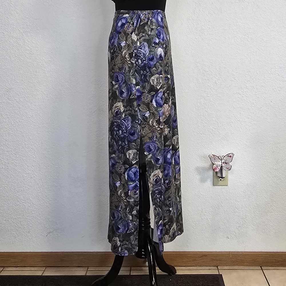 Vintage 90s Floral Maxi Skirt - Picture 4 of 6